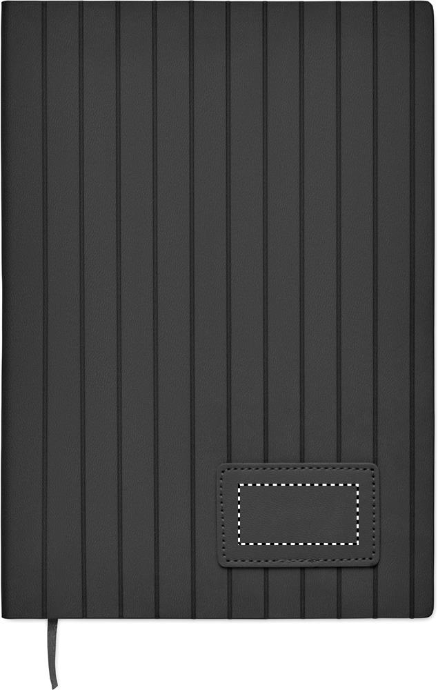 Notebook A5 in PU fumé front 03