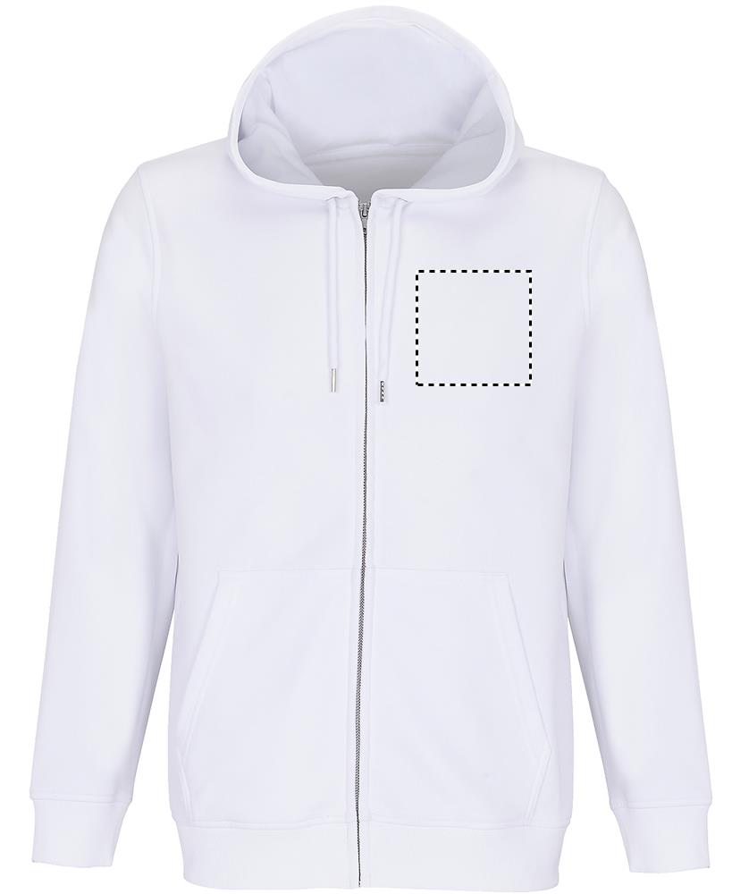 CALIPSO FULL ZIP HOODIE chest left wh