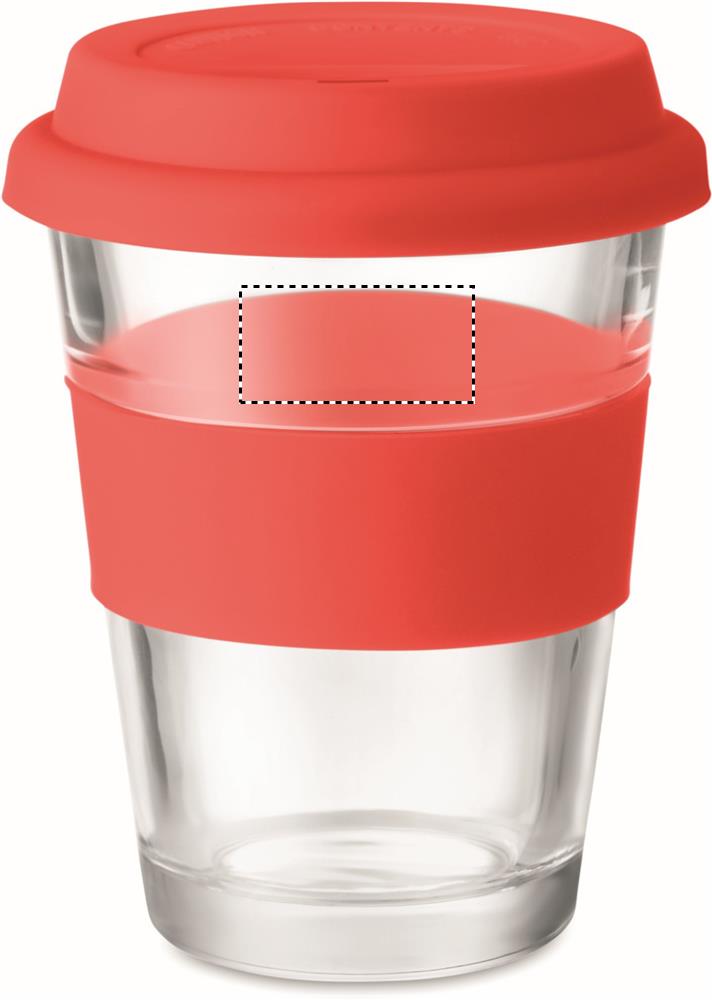 Glass tumbler 350 ml mug front upper 05