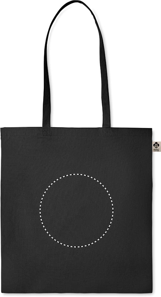 Organic cotton shopping bag embroidery 03