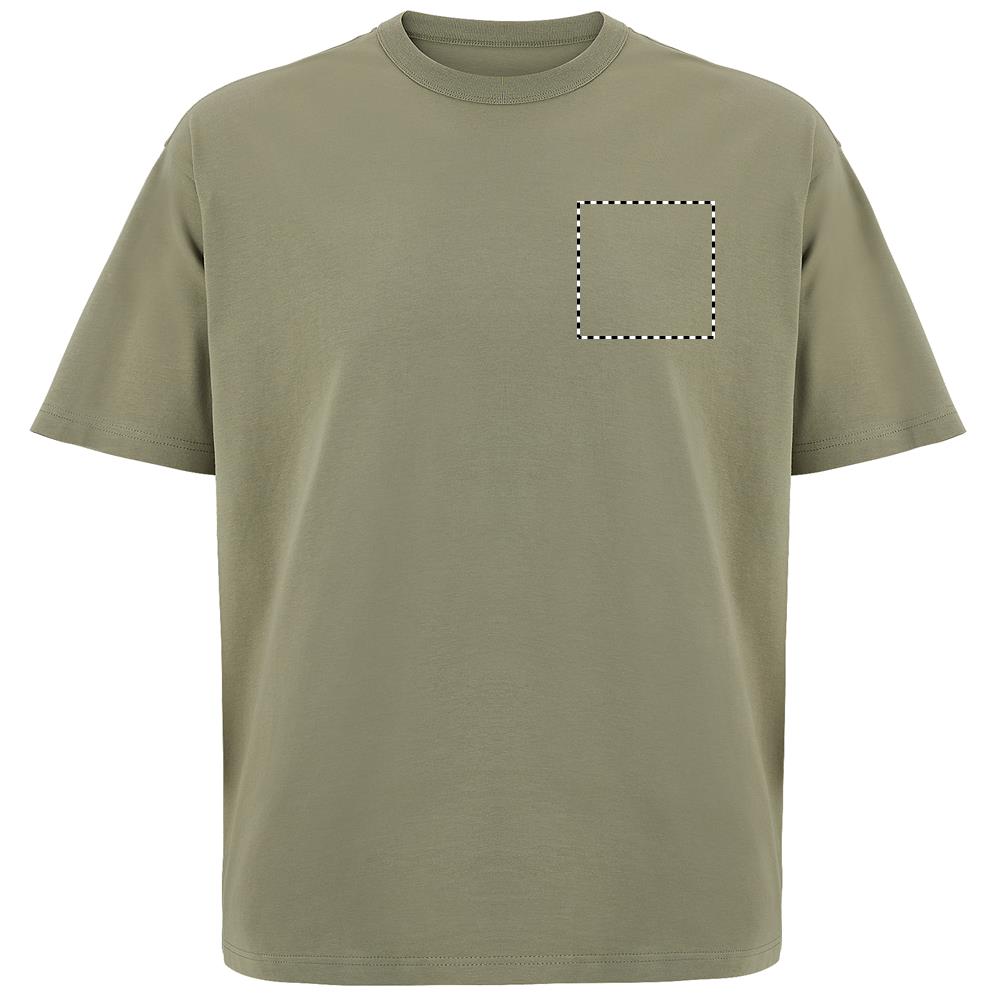 BOXY MEN T-SHIRT OVERSIZE chest kh