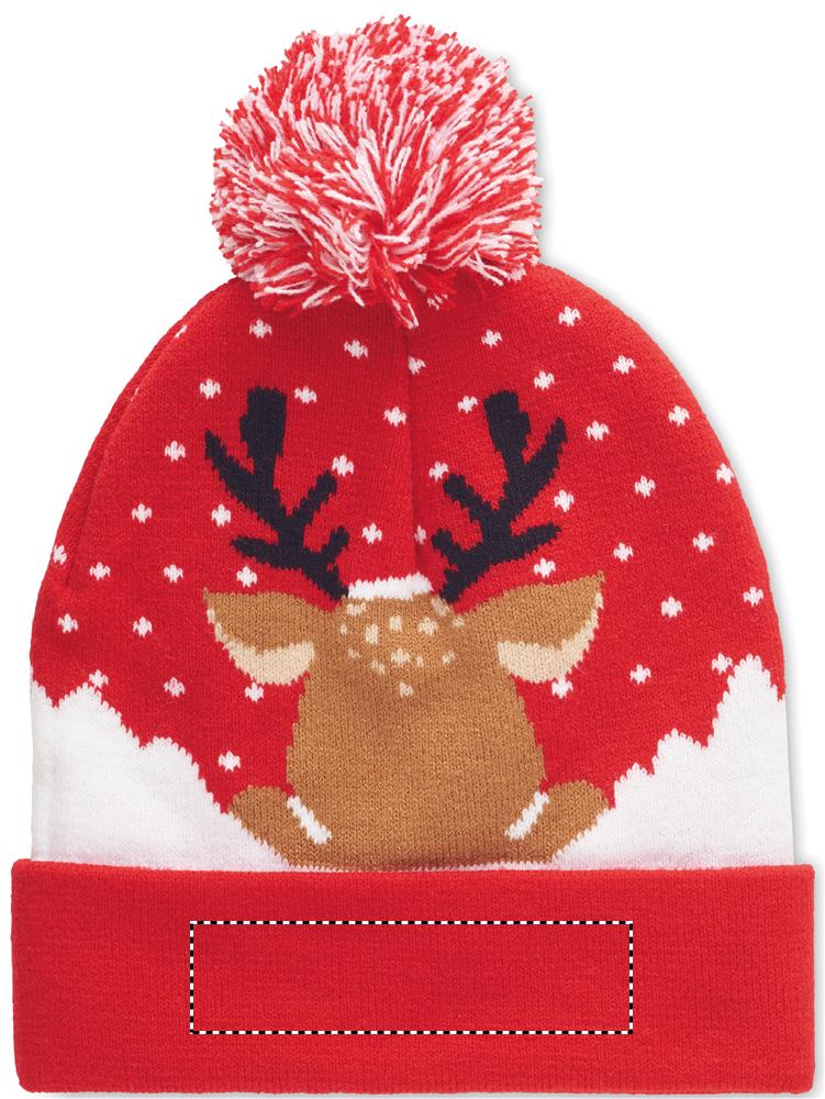 Christmas knitted beanie LED side 2 05