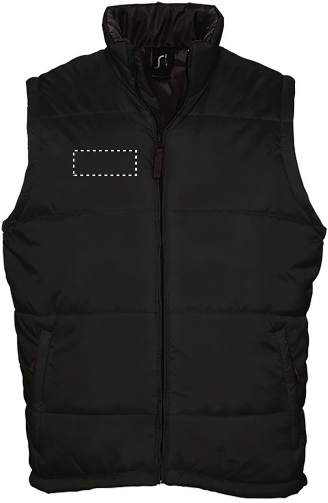 WARM QUILTED BODYWARMER chest right bk