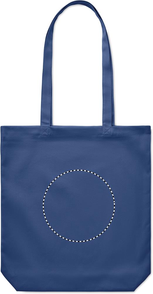 270 gr/m² Canvas shopping bag front embroidery 04