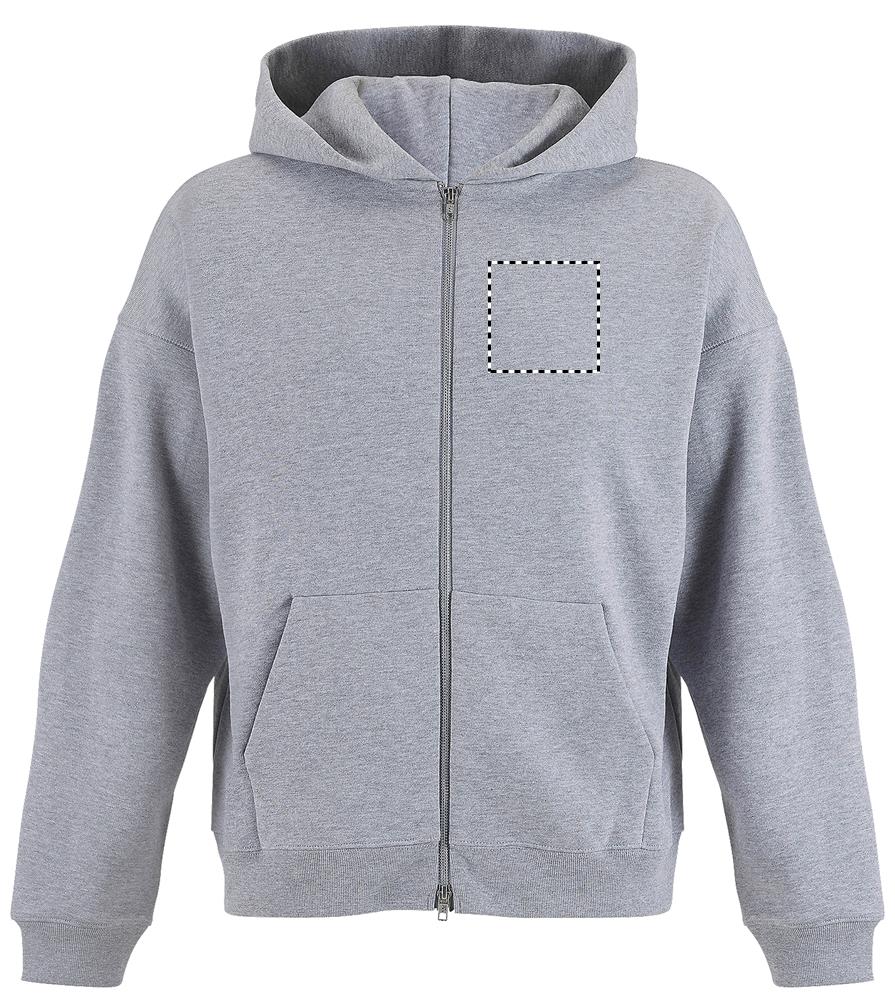 ELIOTT FULLZIP HOODIE chest left gy