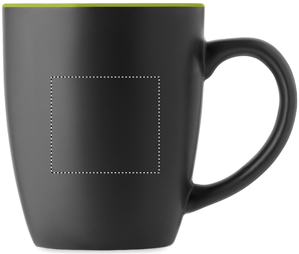 Two tone ceramic mug 290 ml right handed 48