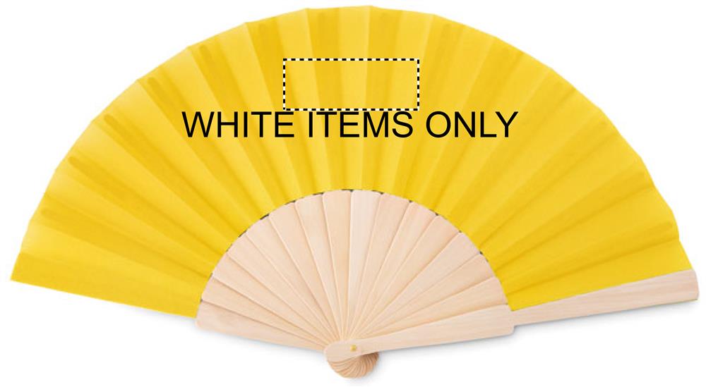 Manual hand fan front on white 08