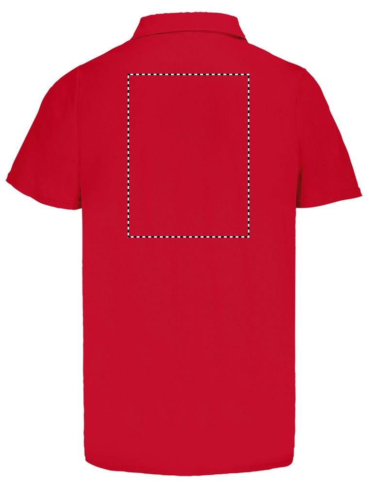 PITCHER UNISEX POLO back rd