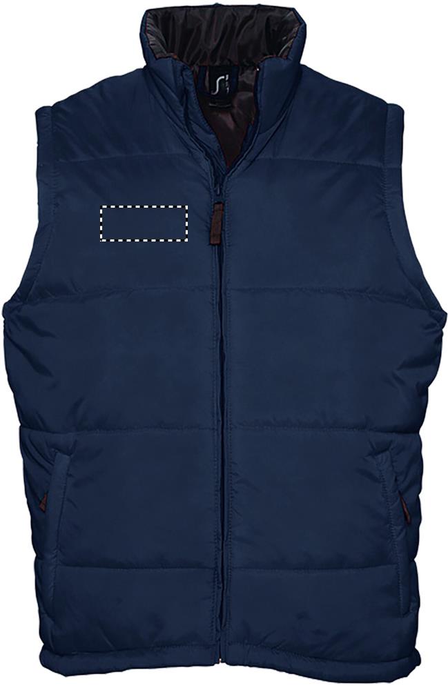 WARM QUILTED BODYWARMER chest right ny