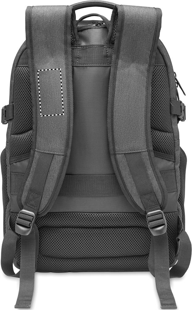 600D RPET laptop backpack shoulder strap right 03