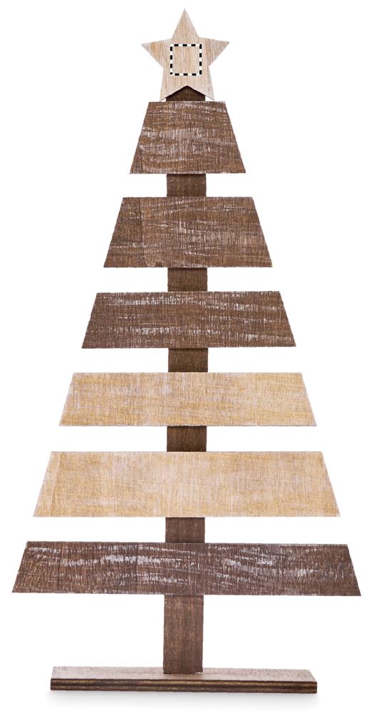 Albero di Natale in legno tree side 4 40