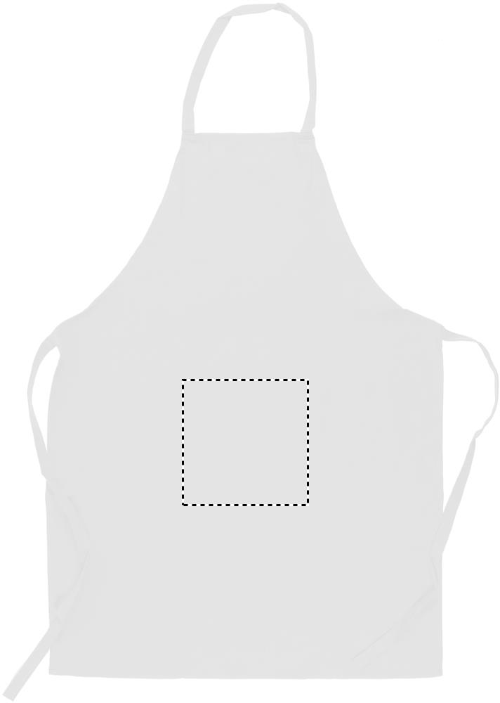Kitchen apron in cotton middle embroidery 06