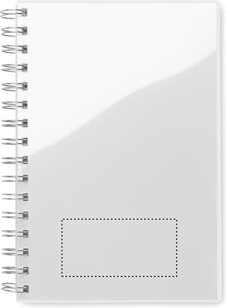 A5 RPET notebook recycled lined transparent front p 06