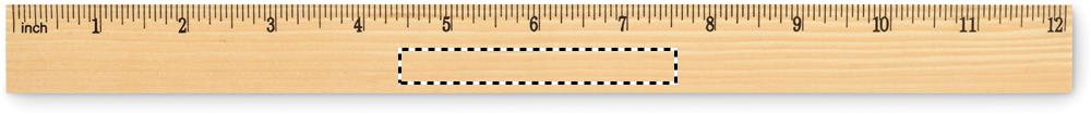 Righello in legno 30 cm inch side pad 40