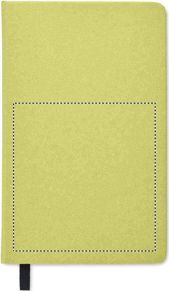 A5 recycled page notebook front debossing 48