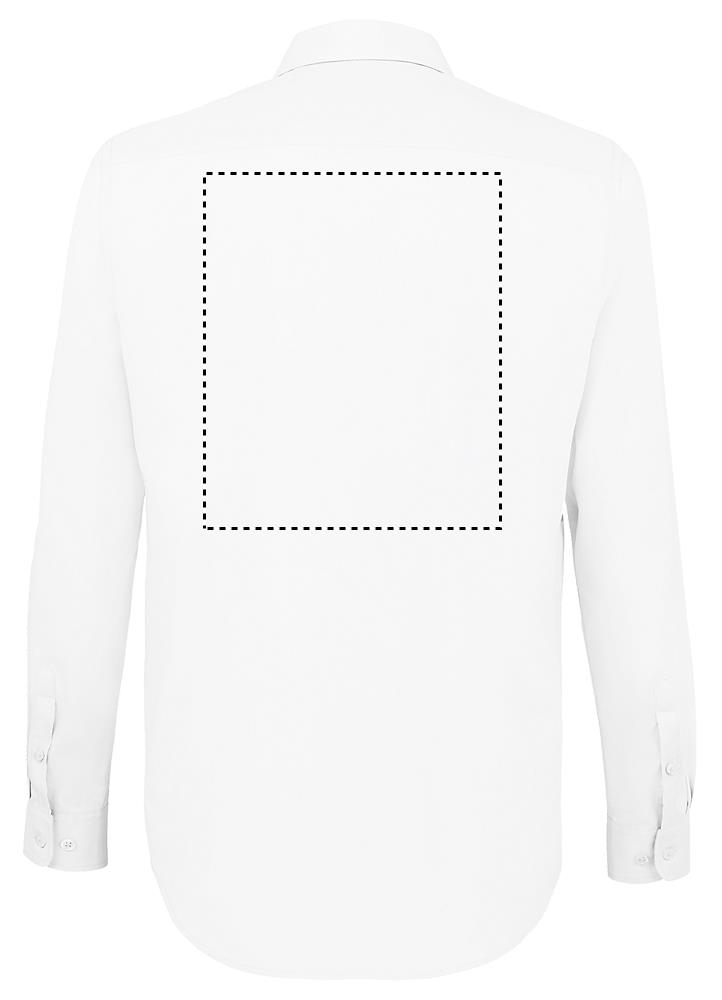 BALTIMORE FIT POPLIN SHIRT back wh