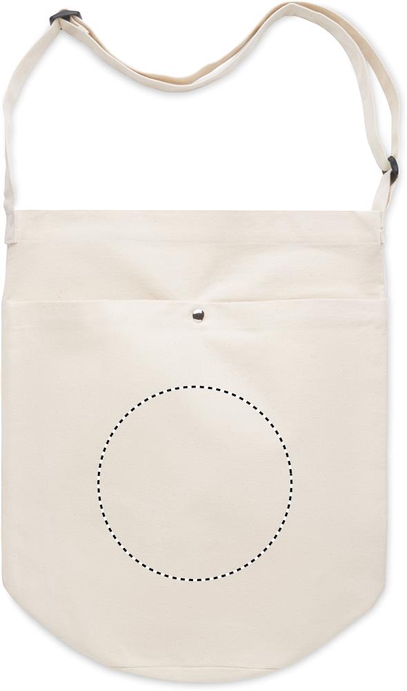 Canvas shopping bag 270 gr/m² front embroidery 13