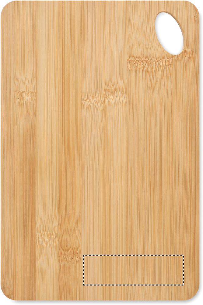 Large bamboo cutting board side 1 corner 40