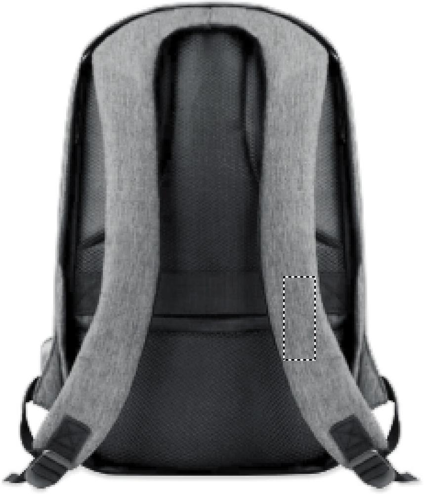2 tone backpack incl USB plug shoulder strap left 07