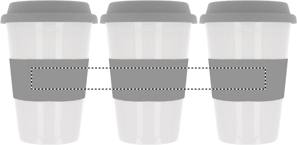 Ceramic mug w/ lid and sleeve roundscreen ribbon 07