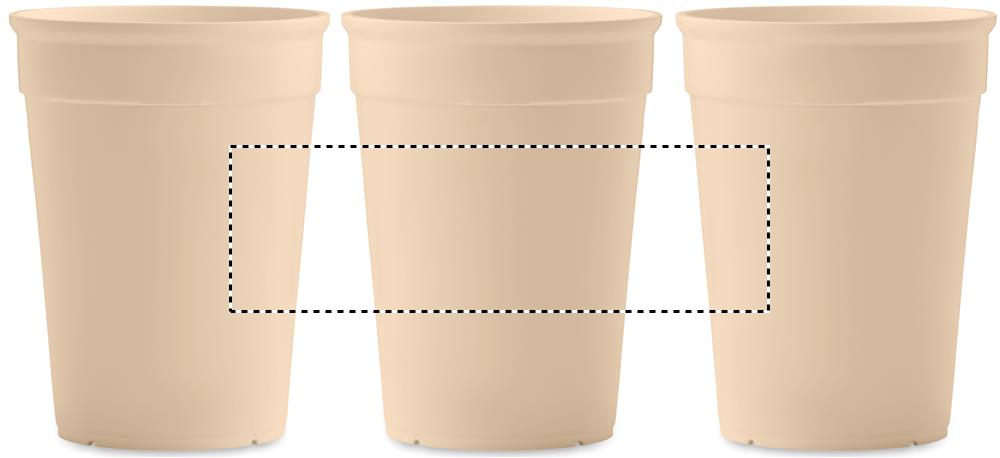 Recycled PP cup capacity 300ml roundscreen 13