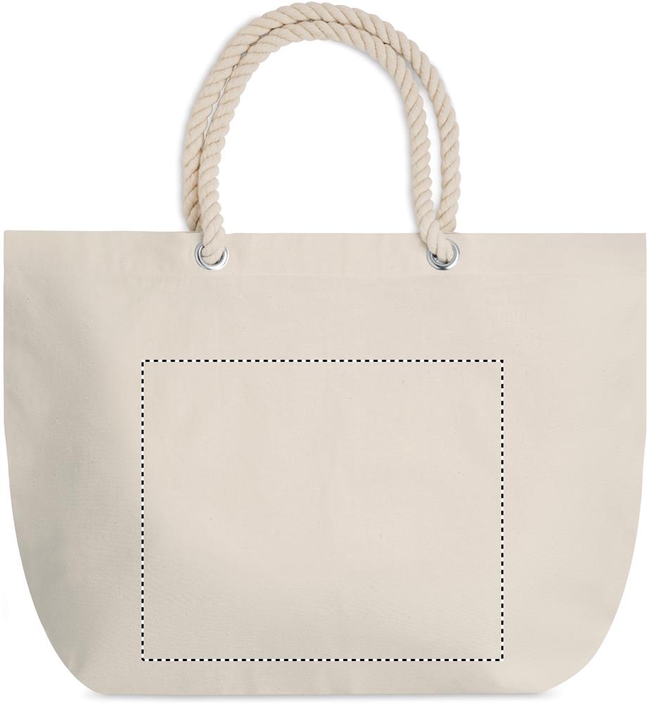 Beach bag with cord handle side 2 13