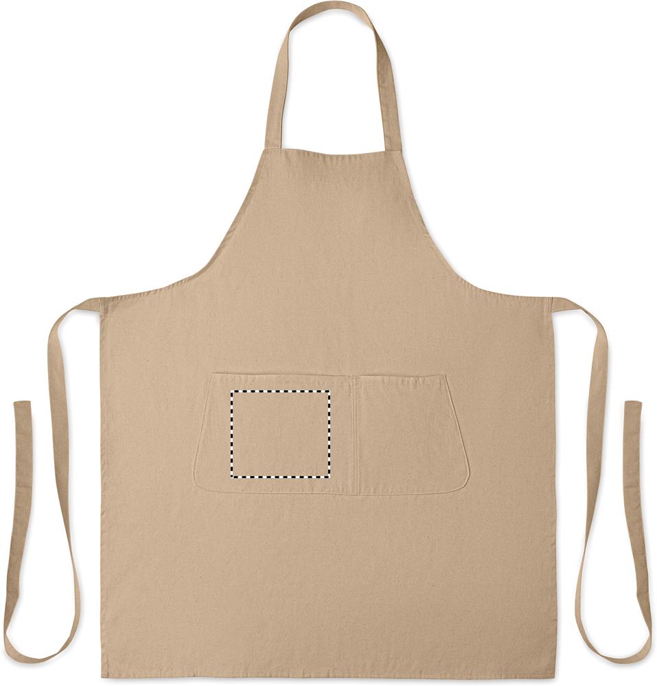 Grembiule in cotone biologico 2 front pocket right 65