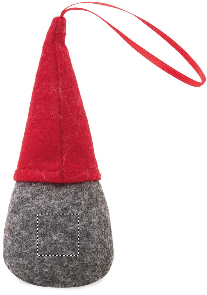 Felt gnome tree hanger side 2 05