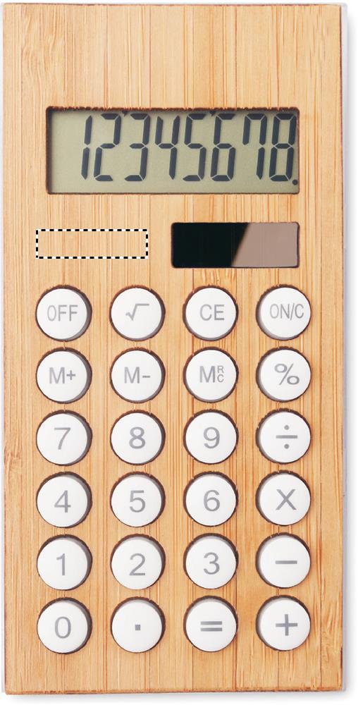 8 digit bamboo calculator below display 40
