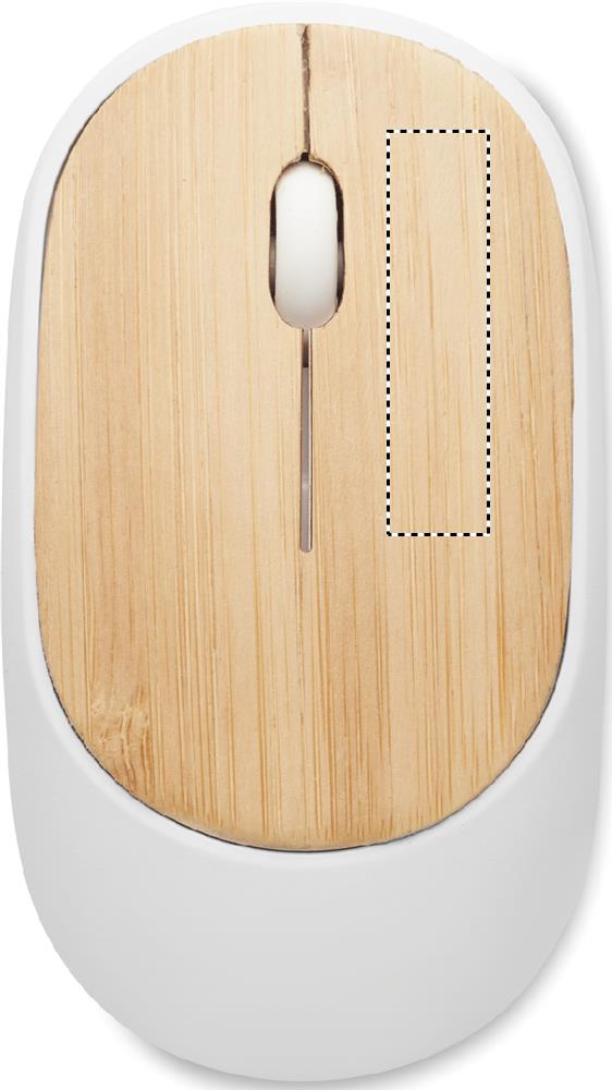 Mouse senza fili in bambù right button 06
