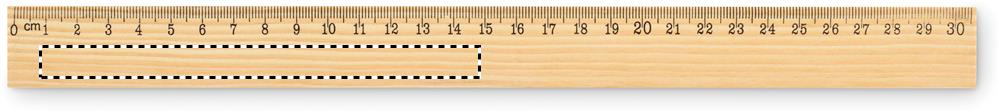 Righello in legno 30 cm cm side left 40