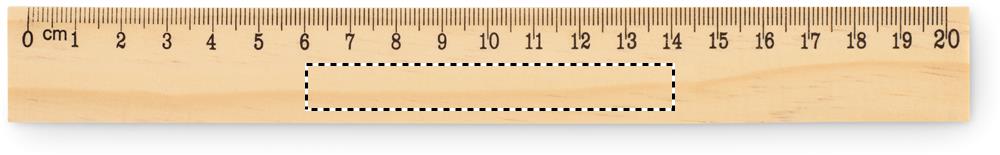 Righello in legno 20 cm cm side pad 40