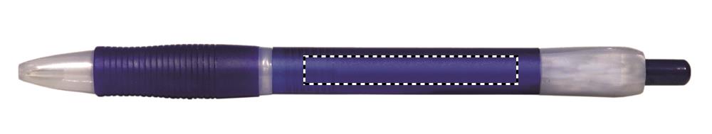 Ball pen with rubber grip opposite of the clip 23