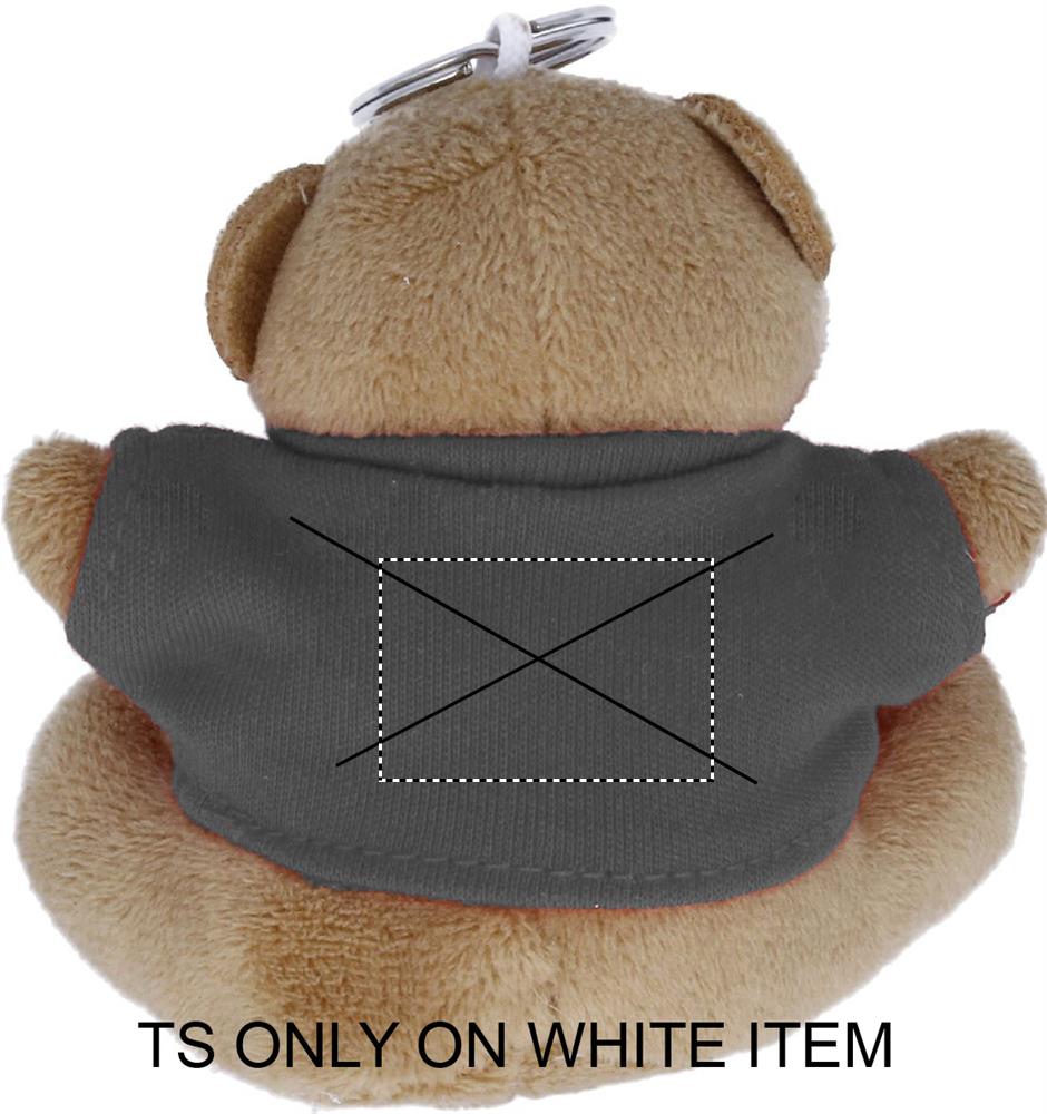 Teddy bear key ring back ts 07