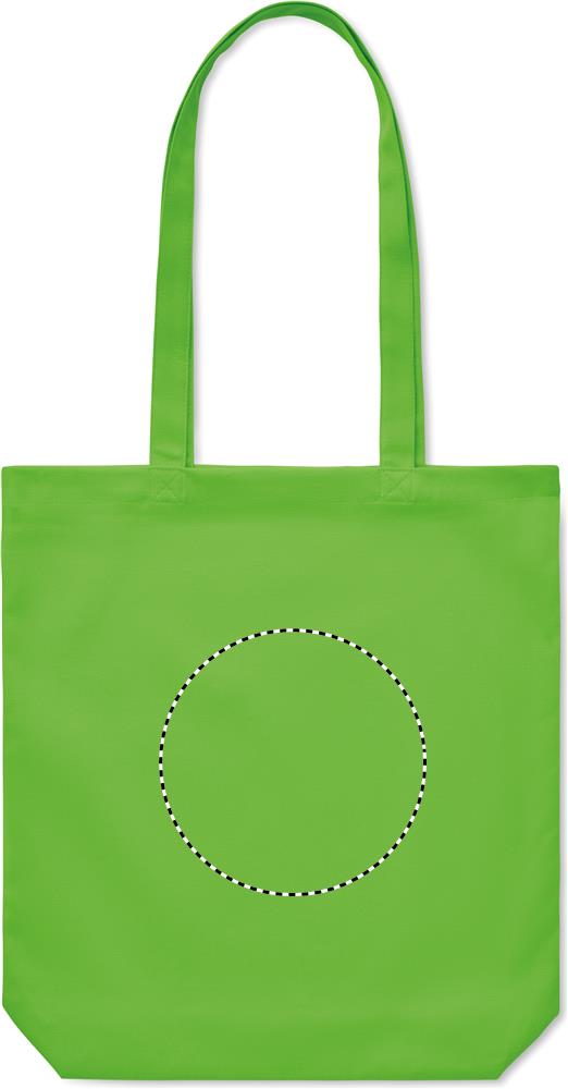 270 gr/m² Canvas shopping bag back embroidery 48
