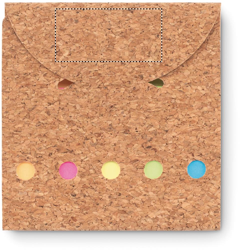 Cork sticky note memo pad front upper 13