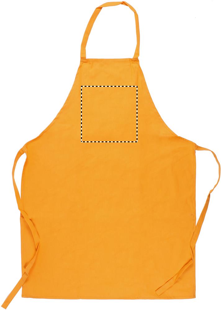 Kitchen apron in cotton front 10