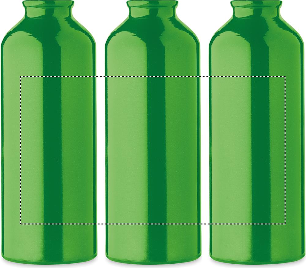 Recycled aluminium bottle 500ml roundscreen 09