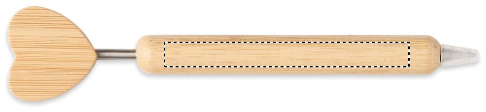 Bamboo heart ball pen side 3 40
