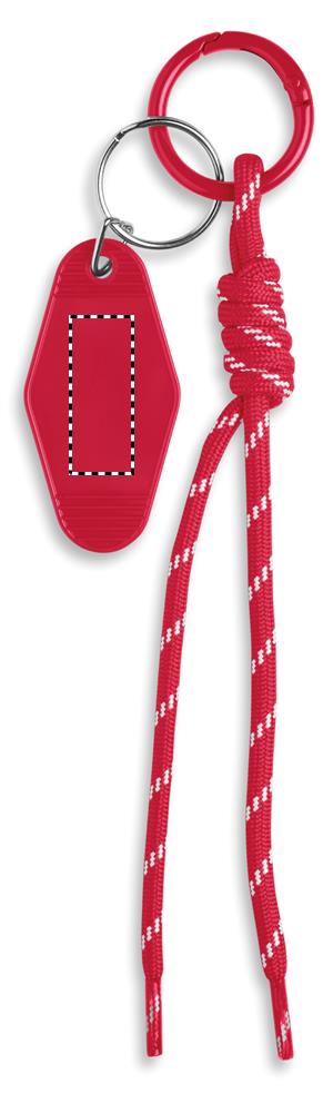 Braided rope with tag keyring side 2 05