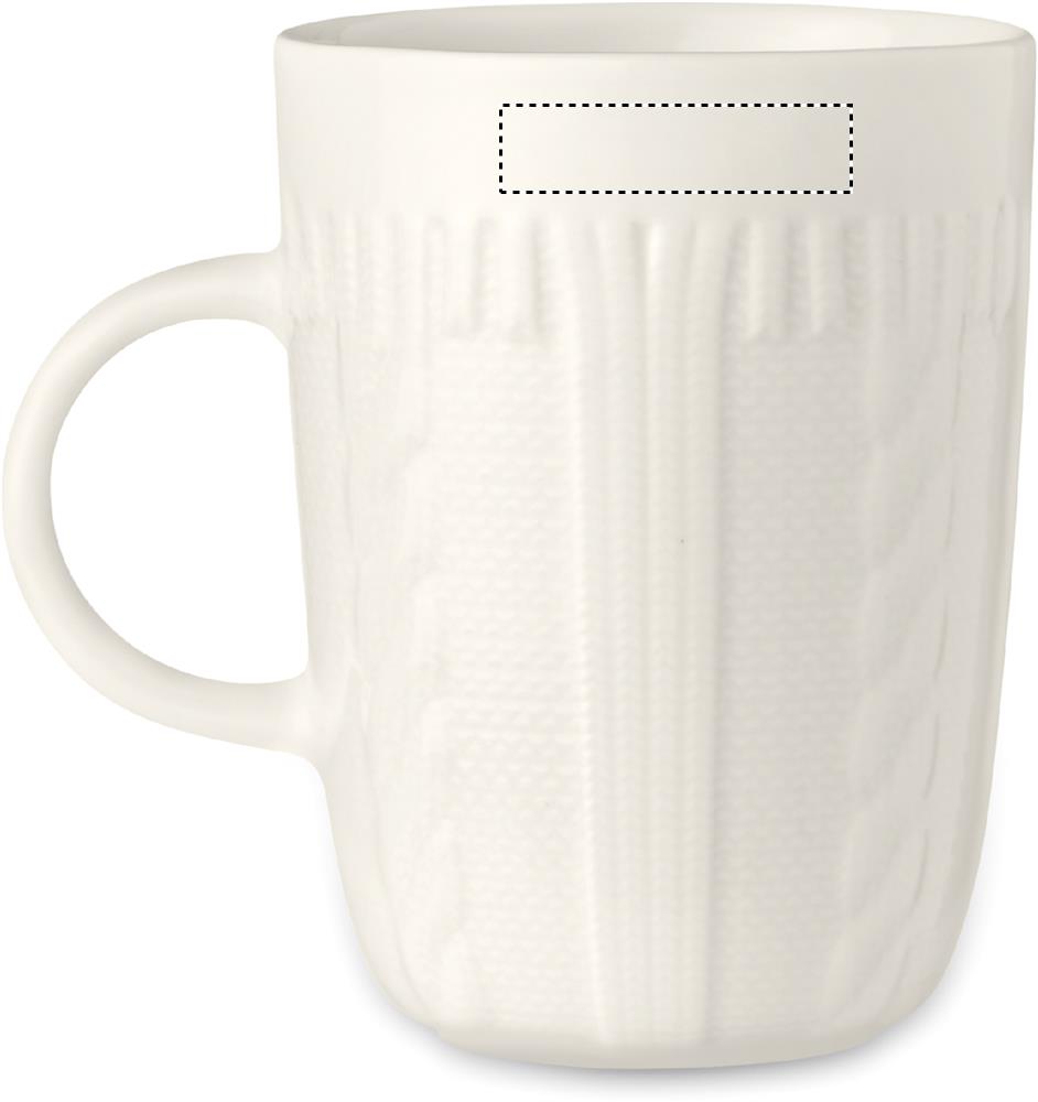 Ceramic mug 310 ml left handed 06