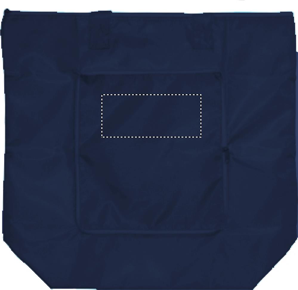 Foldable cooler shopping bag pocket outside upper 04