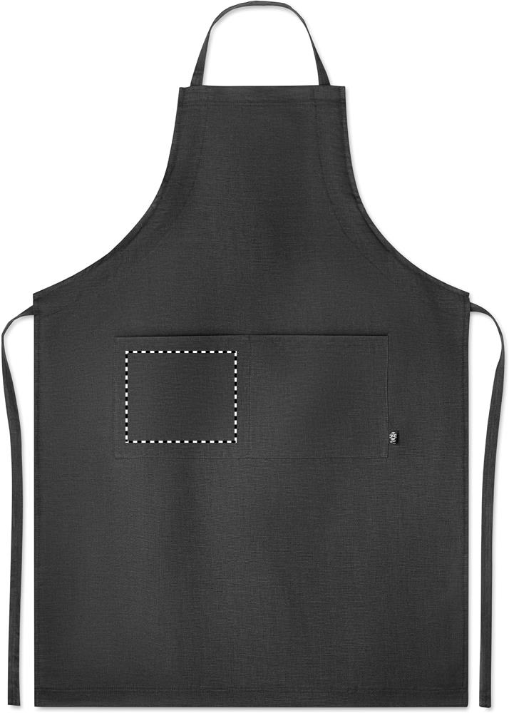 Hemp adjustable apron 200 gr/m² front pocket right 03