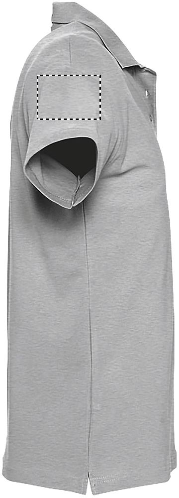 SPRINgII MEN POLO 210g arm right gy