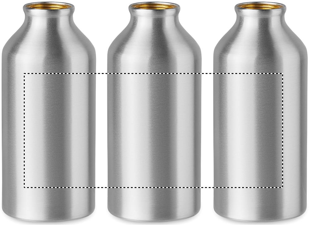 Aluminium bottle 400 ml roundscreen 16