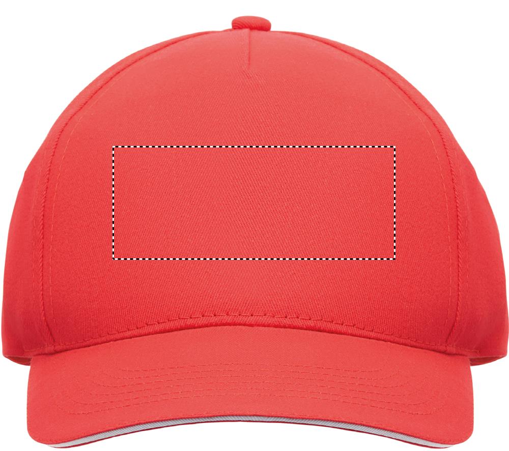 5 panel baseball cap 180 gr front 1 35