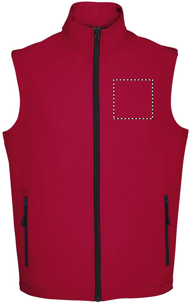 RACE BW MEN SOFTSHELL chest left pe