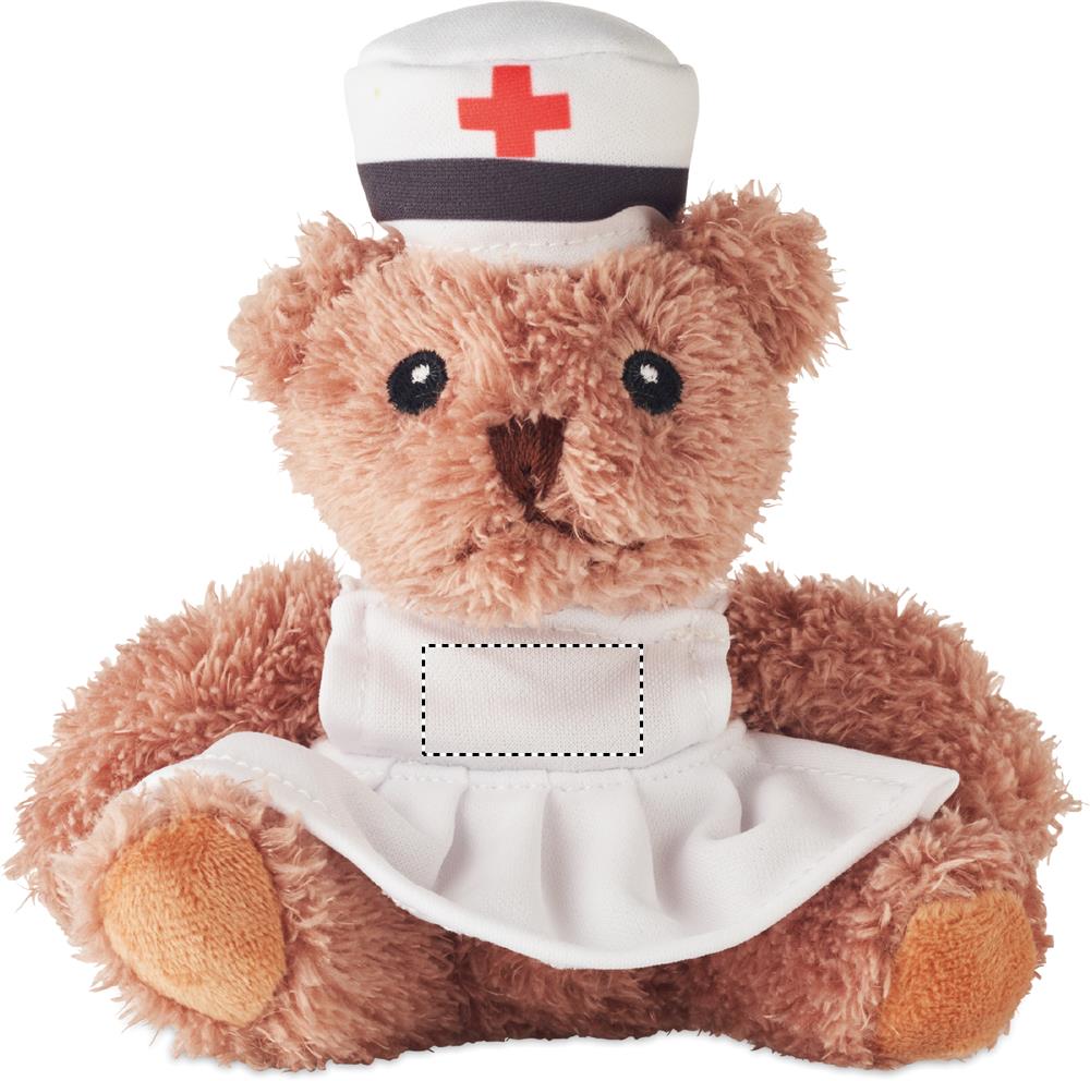 Orsetto infermiere di peluche front 06