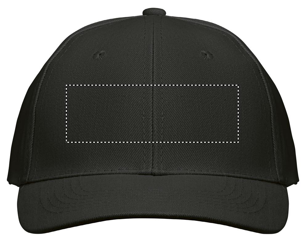 BUFFALO SIX PANEL CAP front embroidery bk
