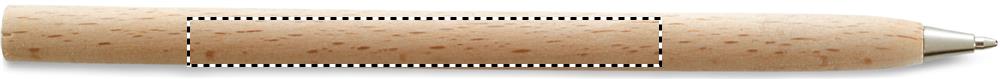 Wooden ball pen barrel l handed pad 40